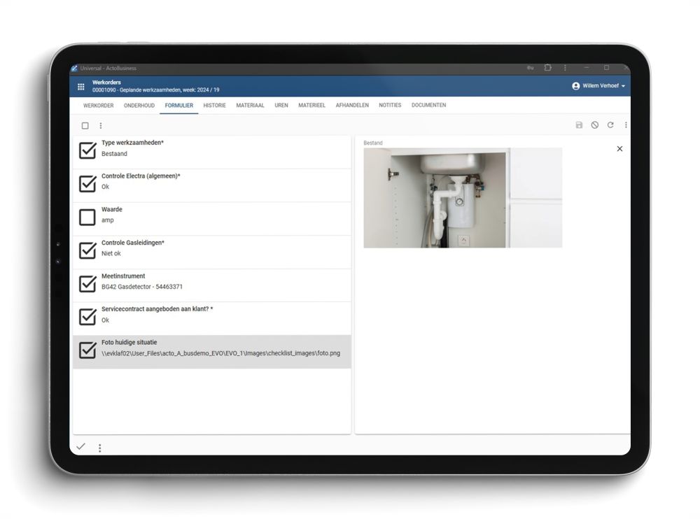 ActoBusiness Werkorder App