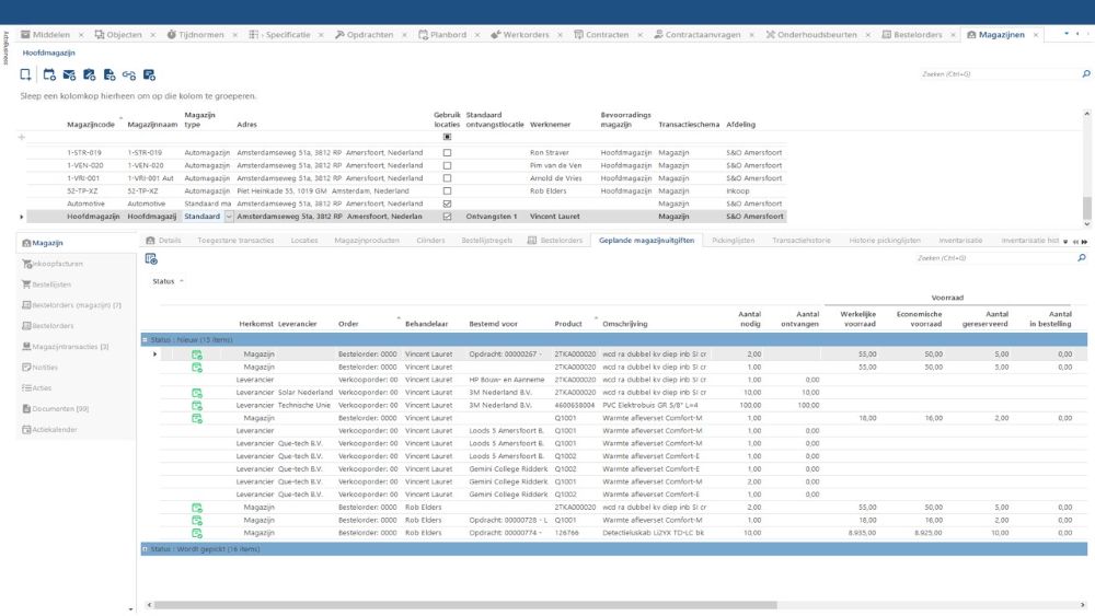 ActoBusiness magazijn module