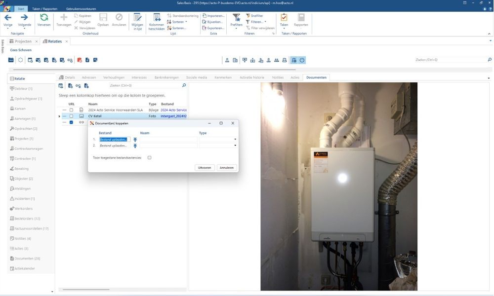 Documenten opslaan in ActoBusiness