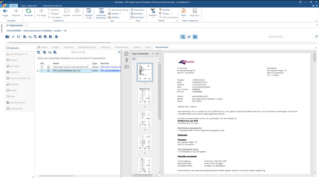 Offertes ActoBusiness
